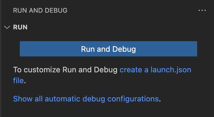 run and debug 2